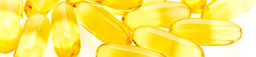 Fish oil isolated on white background